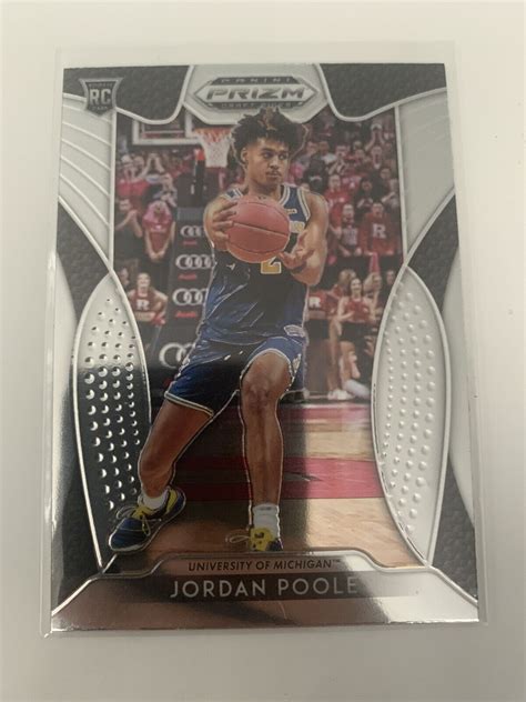 2019 20 Panini Prizm Draft Jordan Poole RC Base No 92 Golden State