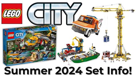 Lego City Summer 2024 Sets Jungle Harbor Construction More Youtube