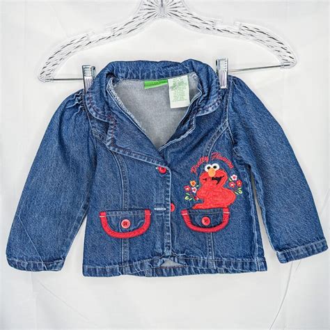 Vintage Sesame Street Blue Jean Denim Toddler Jacket Vintage Etsy