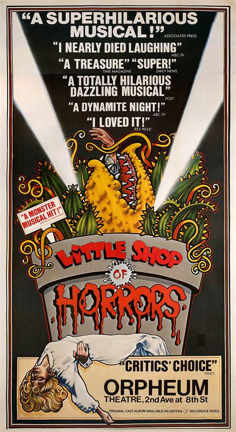 Little Shop Of Horrors Original 1982 Us Three Sheet Poster