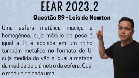 EEAR 2023 2 Uma esfera metálica maciça e homogênea cujo módulo do