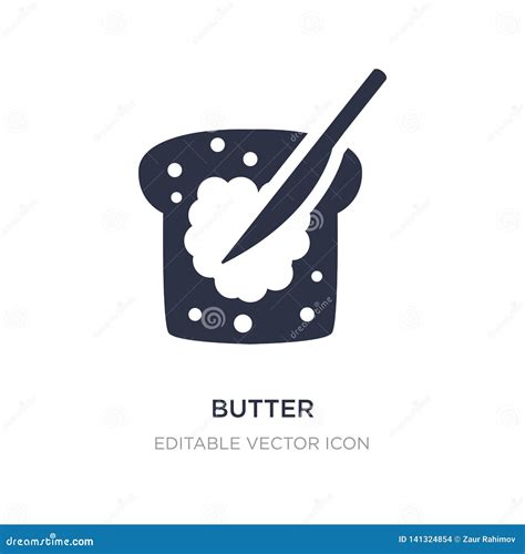 Butter Icon On White Background Simple Element Illustration From Food