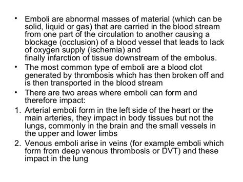 A brief description on an Embolectomy procedure..