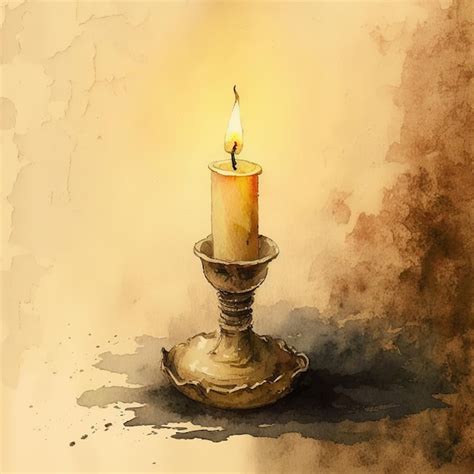 Premium AI Image | Isolated candle light digital art illustrations by generative ai