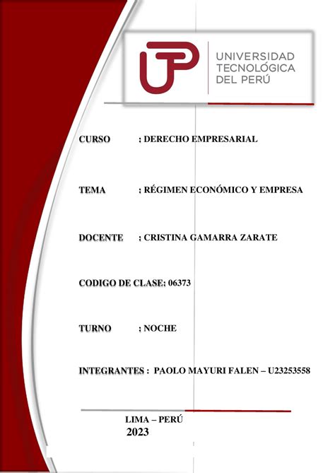 Derecho Empresarial Ta Curso Derecho Empresarial Tema R Gimen