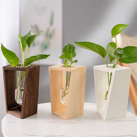 Desktop Glass Planter Vase Holder Modern Creative Cat Plant Terrarium Metal Stand For