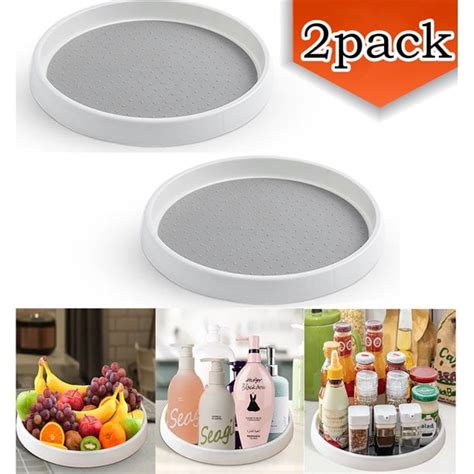 Lazy Susan Turntable Organizer Spice Rack Organizer For Kitchen Cabinet