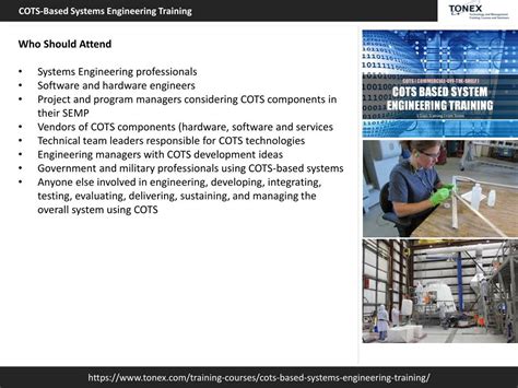 Ppt Cots Based Systems Engineering Training Tonex Training