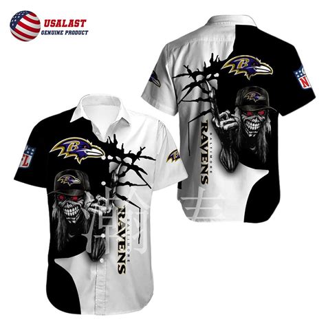 Baltimore Ravens Nfl Math Iron Maiden Halloween Hawaiian S Flickr