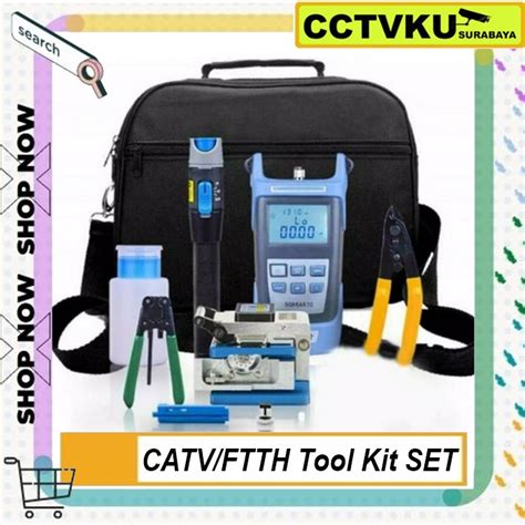 Jual CATV FTTH Tool Kit SET Lengkap OPM VFL Cleaver FO Fiber Optic