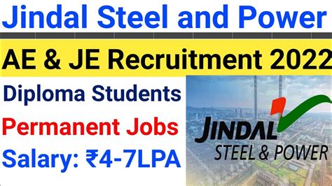 Jindal Steel And Power Recruitment Junior Engineer Recruitment JSPL