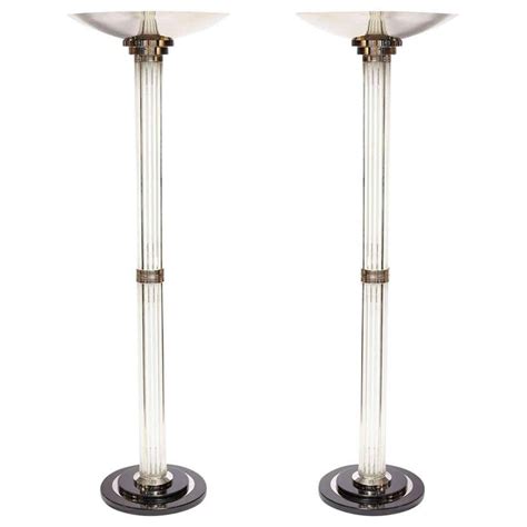 A Pair Of Art Deco Torchière Floor Lamps At 1stdibs