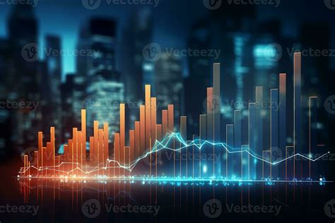 Chart Of Business Data Graph Diagram And Growth Financial Graphic Report Information On