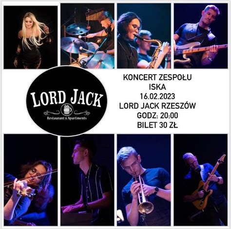 Koncert zespołu ISKA w LORD JACK Koncert Rzeszów Zobacz kto zagra w