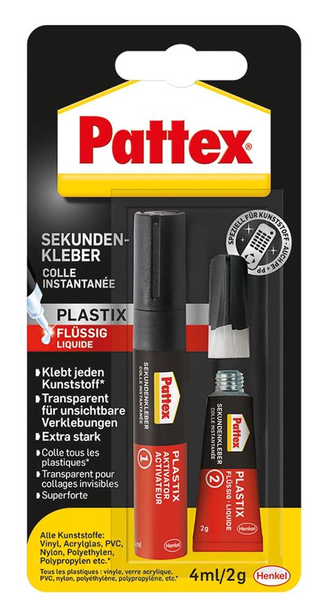 Buy Pattex Plastic Superglue Black Red Ml Online At