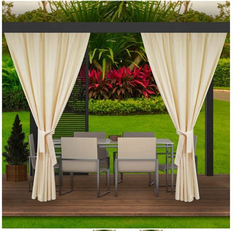 Rideaux D Ext Rieur X X Cm Beige Rideau Pour Pergola Imperm Able