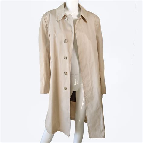 London Fog London Fog Khaki Trench Coat With Faux Fur Zip Out Lining