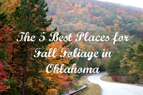 The 5 Best Places For Fall Foliage In Oklahoma MCLife Tulsa