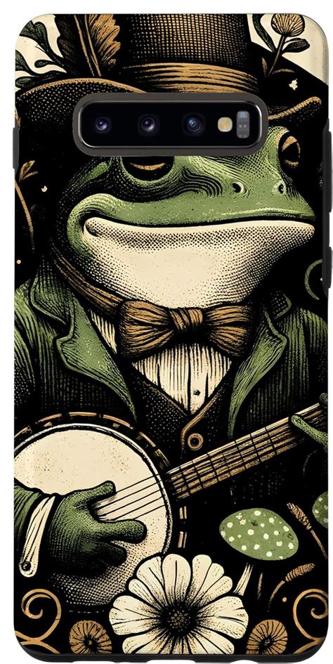 Amazon Galaxy S Cottagecore Aesthetic Frog Playing Banjo On