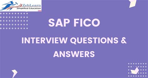 Top Sap Fico Interview Questions And Answers Zeblearn