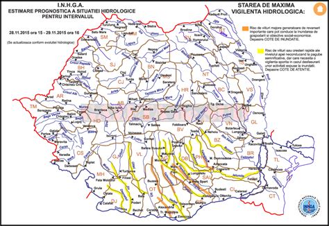 Avertizare Hidrologic Cod Galben I Cod Portocaliu De Inunda Ii