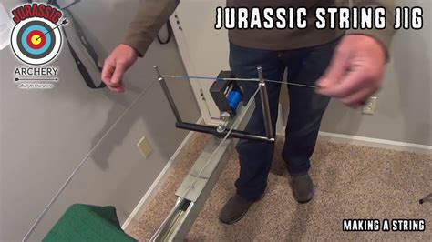 Jurassic Archery String Jig Making A String And Tips Youtube