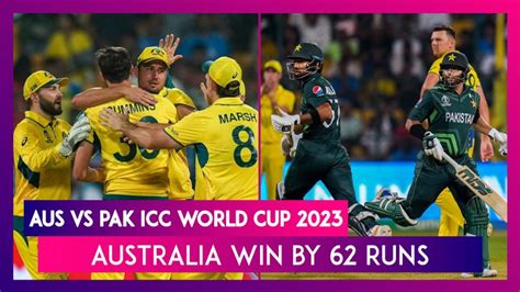 Aus Vs Pak Icc World Cup Stat Highlights David Warner Mitchell