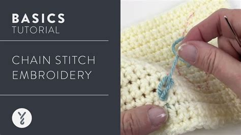 Crochet Basics Chain Stitch Embroidery YouTube