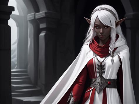 Ai Photo Tool 1 Solo Female Drow Elf Adventurer Black Skin