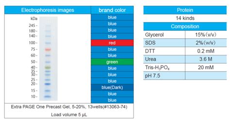 Protein Ladder One Plus, Triple-color for SDS-PAGE｜Products｜nacalai tesque, INC.