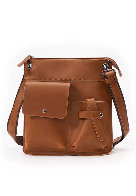 Buy Lara Vintage Vertical Casual Shoulder Messenger Bag Online ZALORA