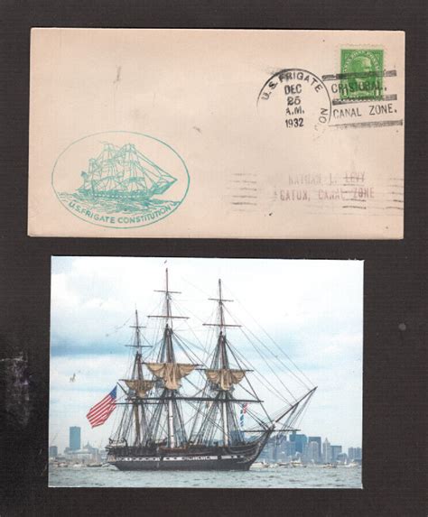 Us Frigate Constitution Naval Ship S Cover Dec Canal