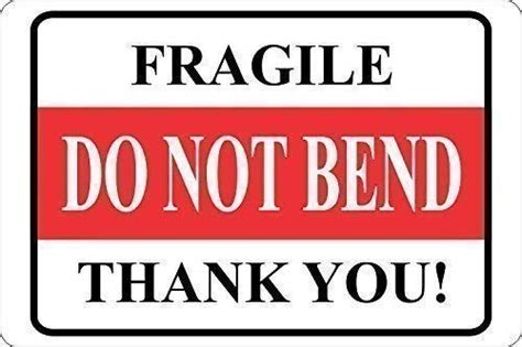 Fragile Do Not Bend Thank You Labels Set Of 48 2 X3 Labels Ldnb Office Products