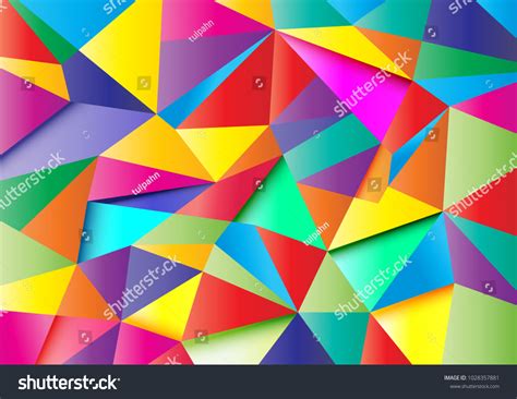 Colorful Abstract Polygon Background Vector Design Stock Vector