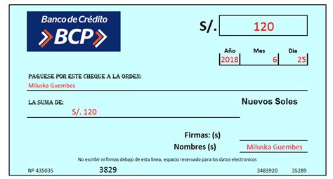 Formato De Cheque Para Llenar En Excel Sample Excel Templates Hot Sex