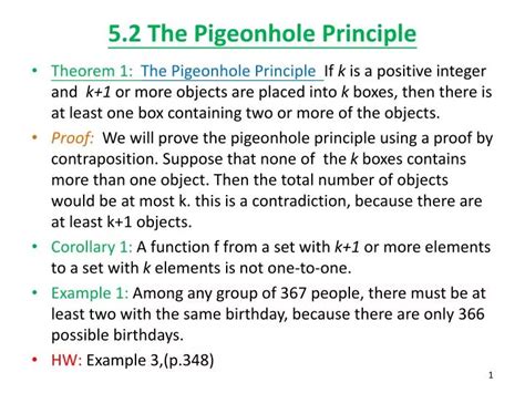 Pigeonhole Principle Proof - A Pictures Of Hole 2018