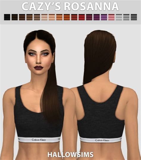 Cazys Rosanna Hair Conversion At Hallow Sims Via Sims Updates Check