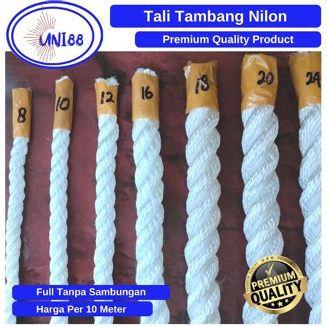 Jual Tali Tambang Nilon Mm Mm Mm Mm Tali Nylon Rope Pengikat