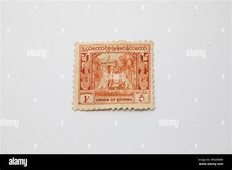 Old Burma Postage Stamp Hi Res Stock Photography And Images Alamy