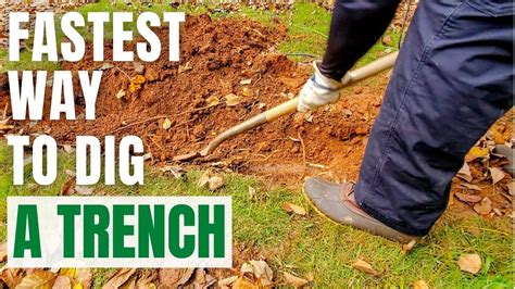 Fastest Way To Dig A Trench How To Dig A Trench With A Demo Hammer