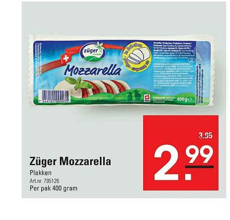 Z Ger Mozzarella Aanbieding Bij De Kweker