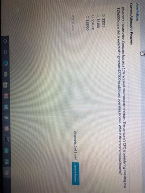 Solved View Policies Current Attempt In Progress Blossom S Chegg