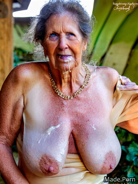 Porn Image Of Nude Cum In Mouth Fairer Skin 80 Saggy Tits Photo Facial Created By AI