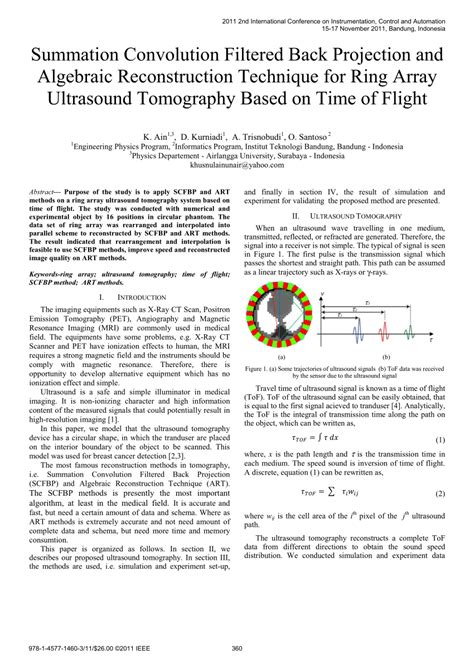 Pdf Summation Convolution Filtered Back Projection And Algebraic