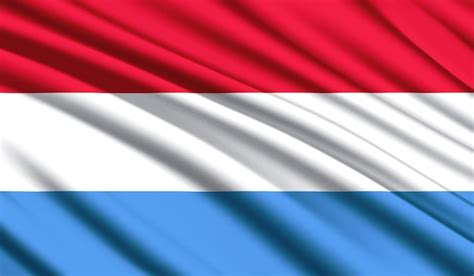 Bandera nacional de luxemburgo colores nacionales del país de seda