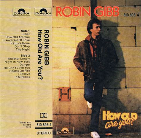 Robin Gibb – How Old Are You? (1983, Cassette) - Discogs