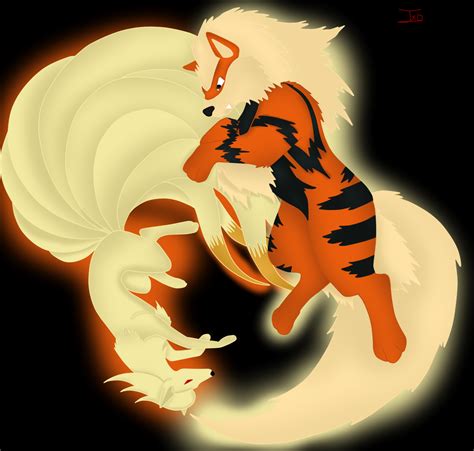 Ninetales And Arcanine By Kill Me Xd On Deviantart