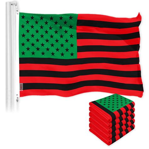 G128 5 Pack Afro American Black Liberation Blm Flag 3x5 Ft