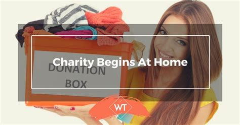 Charity Begins At Home