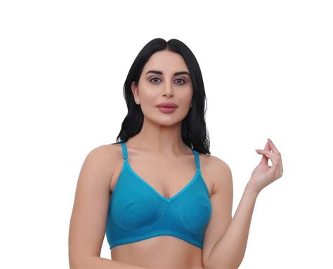 Lycra Cotton Non Padded Sky Blue Ladies Sports Bra Size 32b At Rs 79piece In Jaipur